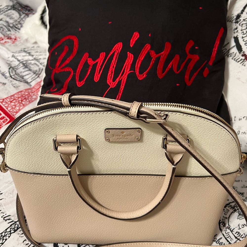Kate Spade Beige and Creme crossbody
and wallet set